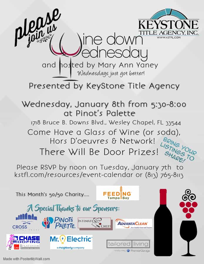 Wine Down Wednesday Tampa ,Wesley Chapel, Port Richey, Dunedin FL