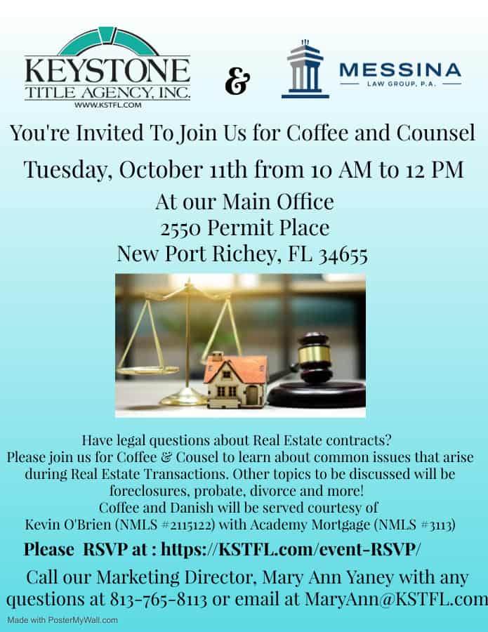 Coffee & Counsel October 11th 2022