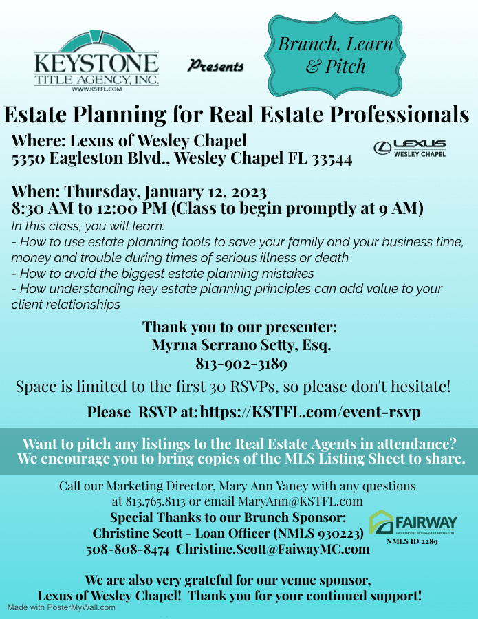 ew-Brunch-Learn-Pitch-Wesley-Chapel-Estate-Planning-for-Real-Estate-Professionals