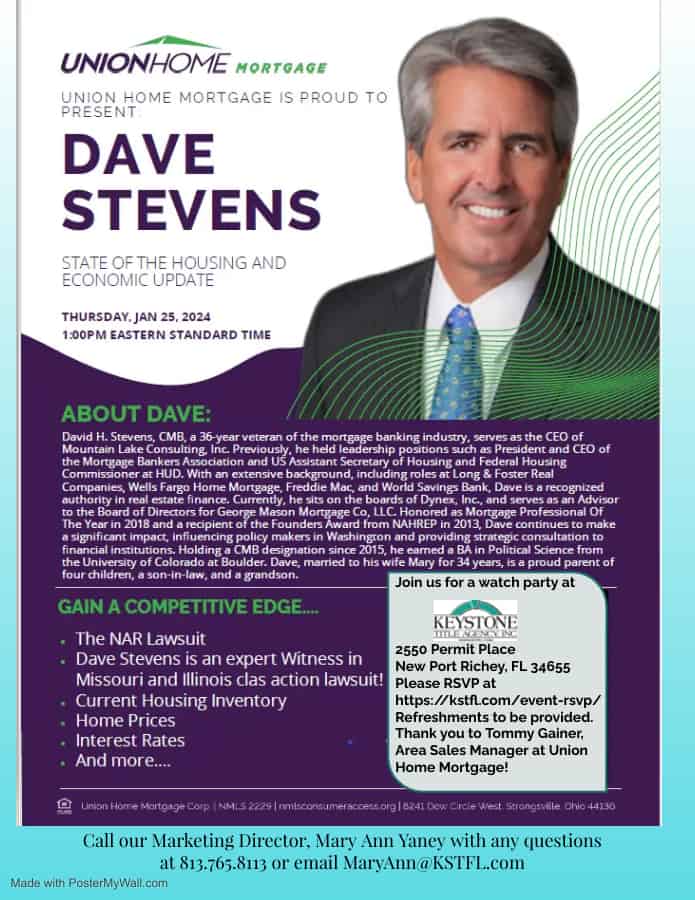 Dave Stevens Watch Party - New Port Richey Office